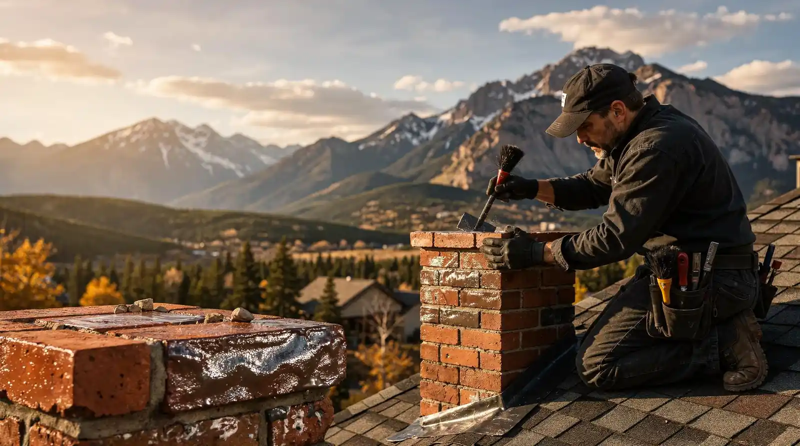 Effective chimney waterproofing keeps outside water from entering the system while still allowing the masonry